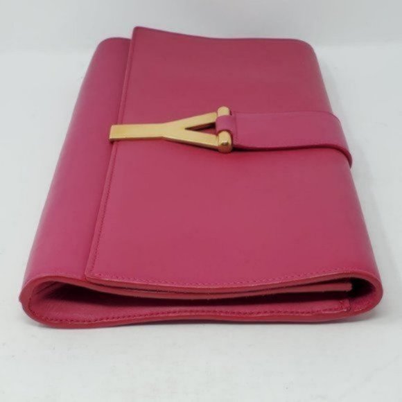 Authentic Saint Laurent Pink Gold Hardware Clutch - Picture 8 of 16